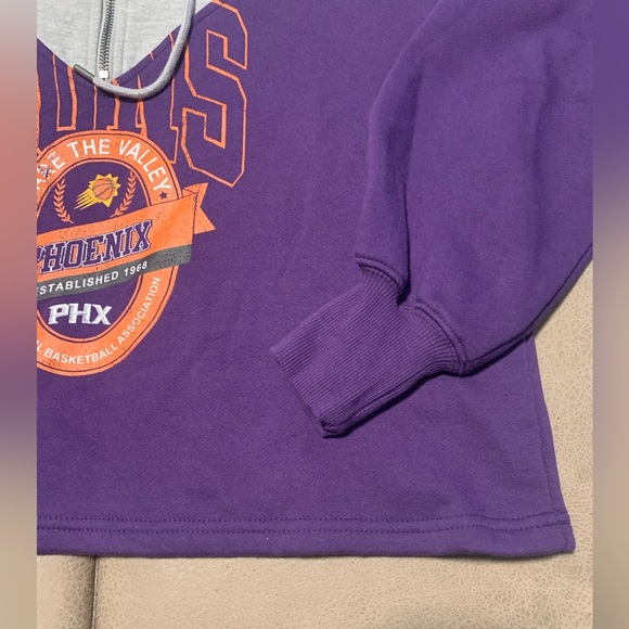 WEAR By Erin Andrews NBA Phoenix Suns 1/4 Zip Hoodie Jacket Oversizd W Size XS - Picture 4 of 8